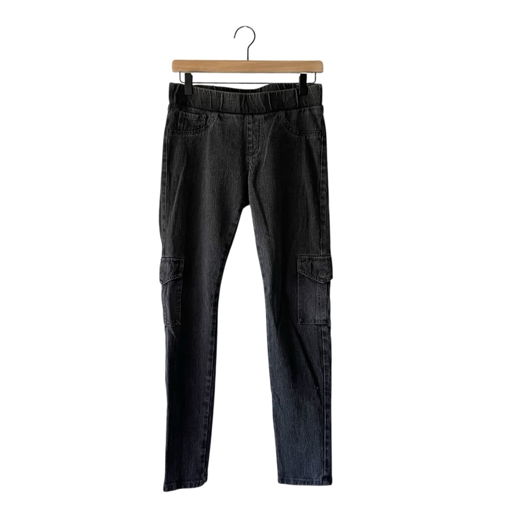 CAbi Jeans Gray Pull On Jeggings Denim Cargo Skinny Jeans - Picture 1 of 13